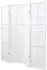 Homestyle4u 4-tlg. Paravent Shoji in Weiß 176x175 cm 438