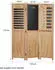 Homestyle4u 3-tlg. Paravent in Braun 120x170 cm 2417
