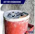 Proregal Runder Feuerlöschender Wandaschenbecher 2 Liter HxØ 16 x 16 cm Metal Silber Mit Schwarzem Deckel