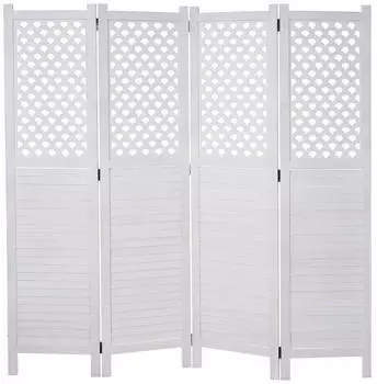 MCW Paravent A84 170x161cm Wei&szlig;