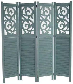 MCW Paravent Izmir 170x161x2cm Gr&uuml;n