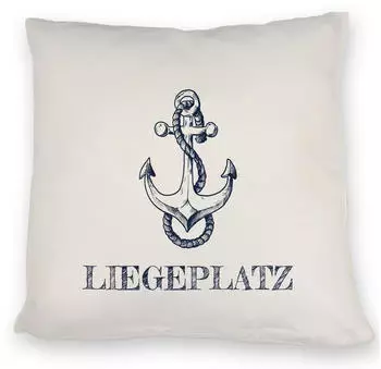 speecheese Dekokissen Anker Kissen - Der perfekte Liegeplatz für Matrosen Seebären und Opas
