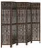 vidaXL 5 Tlg Raumteiler Dunkelbraun Massivholz Paulownia 358662