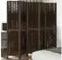 vidaXL 5 Tlg Raumteiler Dunkelbraun Massivholz Paulownia 358662