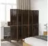 vidaXL 5 Tlg Raumteiler Dunkelbraun Massivholz Paulownia 358662