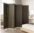vidaXL Paravent 6 Tlg Grau Poly Rattan 365370