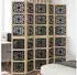 vidaXL 5 Tlg Raumteiler Braun und Schwarz Massivholz Paulownia 358807