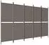 vidaXL 5 Tlg Paravent Anthrazit 250x200 cm Stoff 350236