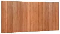 vidaXL Paravent Braun Breite 400 cm H&ouml;he 165 cm Bambus