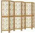 vidaXL 6 Tlg Raumteiler Braun Massivholz Paulownia 358873