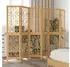 vidaXL 6 Tlg Raumteiler Braun Massivholz Paulownia 358873