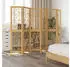 vidaXL 6 Tlg Raumteiler Braun Massivholz Paulownia 358873
