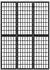 vidaXL 3 Tlg Paravent Japanischer Stil Faltbar 120x170 cm Schwarz 352079