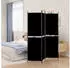 vidaXL 3 Tlg Paravent Schwarz 150x200 cm Stoff 350229