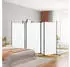 vidaXL 5 Tlg Paravent Weiß 433x180 cm Stoff 350266