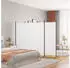 vidaXL 3 Tlg Paravent Weiß 525x180 cm Stoff 350278
