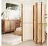 vidaXL 4 Tlg Raumteiler Cremeweiß 280x180 cm 319184
