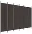 vidaXL 6 Tlg Paravent Braun 300x200 cm Stoff 350191