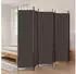 vidaXL 6 Tlg Paravent Braun 300x200 cm Stoff 350191