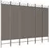 vidaXL 6 Tlg Paravent Anthrazit 240x220 cm Stoff 350176