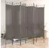 vidaXL 6 Tlg Paravent Anthrazit 240x220 cm Stoff 350176