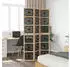vidaXL 3 Tlg Raumteiler Braun und Schwarz Massivholz Paulownia 358799