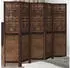 vidaXL 5 Tlg Raumteiler Dunkelbraun Massivholz Paulownia 358709