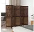 vidaXL 5 Tlg Raumteiler Dunkelbraun Massivholz Paulownia 358709