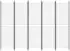 vidaXL 5 Tlg Paravent Weiß 250x180 cm Stoff 350218