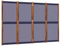 vidaXL 4-tlg. Paravent Dunkelblau 280x180 cm