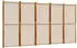 vidaXL 5 Tlg Paravent Taupe 350x180 cm 4003365