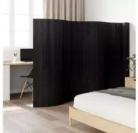 vidaXL Paravent Schwarz Breite 800 cm H&ouml;he 165 cm Bambus
