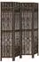 vidaXL 4 Tlg Raumteiler Dunkelbraun Massivholz Paulownia 358658