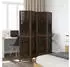 vidaXL 4 Tlg Raumteiler Dunkelbraun Massivholz Paulownia 358658