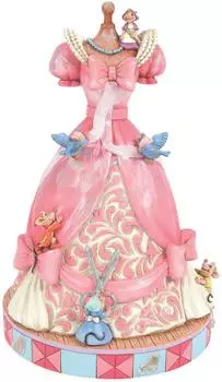 Enesco Disney Traditions Cinderella Musikfigur, rosa Kleid (6016340)