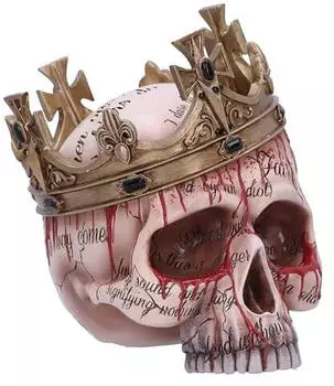 Nemesis Now Macbeth Totenkopf-Figur, Kunstharz, handbemalt, 15cm (B6592Y3)