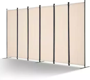 VEVOR Paravent 6 Paneele faltbar 3110x1805mm, Beige (PFSSTBMS12)