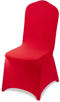 VEVOR Stuhlhussen 50er-Set Polyester-Elasthan Rot 51x45x95cm (RD-50L-01)
