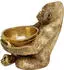 KARE Deko Figur Gorilla Holding Bowl Gold 41cm