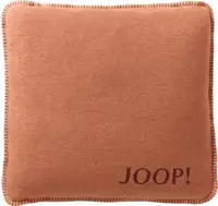 JOOP Uni Kissen Doubleface 50x50 cm Dekokissen gef&uuml;llt | Kupfer-Granat - orange