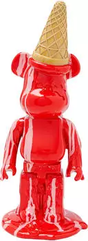 KARE Deko Figur Gelato Bear Rot 40cm