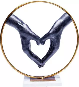 KARE Deko Objekt Elements Heart Hand 33cm