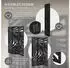 ML-Design Paravent 3-Tlg Sapporo Schwarz 170x121cm aus Paulownienholz