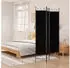 vidaXL 3 Tlg Paravent Schwarz 120x200 cm Stoff 350149