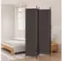 vidaXL 4 Tlg Paravent Braun 200x220 cm Stoff 350199