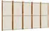 vidaXL 5 Tlg Paravent Hellgrau 350x180 cm 4003357