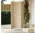 vidaXL Raumteiler Beige 147 x 180 cm Poly-Rattan 42003671