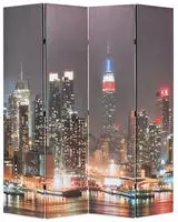 vidaXL Raumteiler klappbar 160 x 170 cm New York bei Nacht