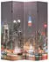 vidaXL Raumteiler Klappbar 160 x 170 cm New York bei Nacht 245862