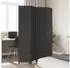 vidaXL 4 Tlg Paravent Schwarz Massivholz Paulownia 358851